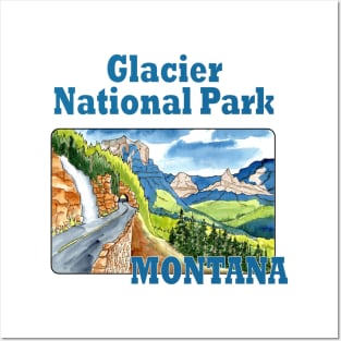 Glacier National Park, Montana Posters and Art